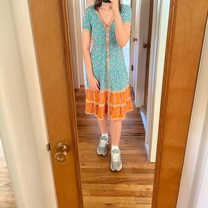 Singapore Blue Floral Dress